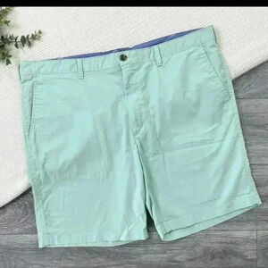 Club room men's size 44w mint green/ light green 91% cotton shorts new with tags